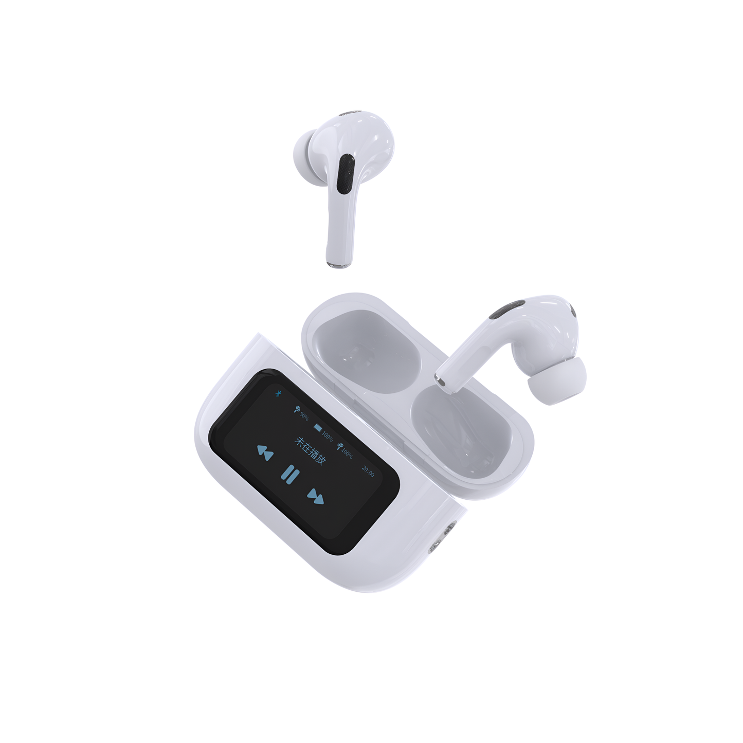 Airpods Pro with Screen - White